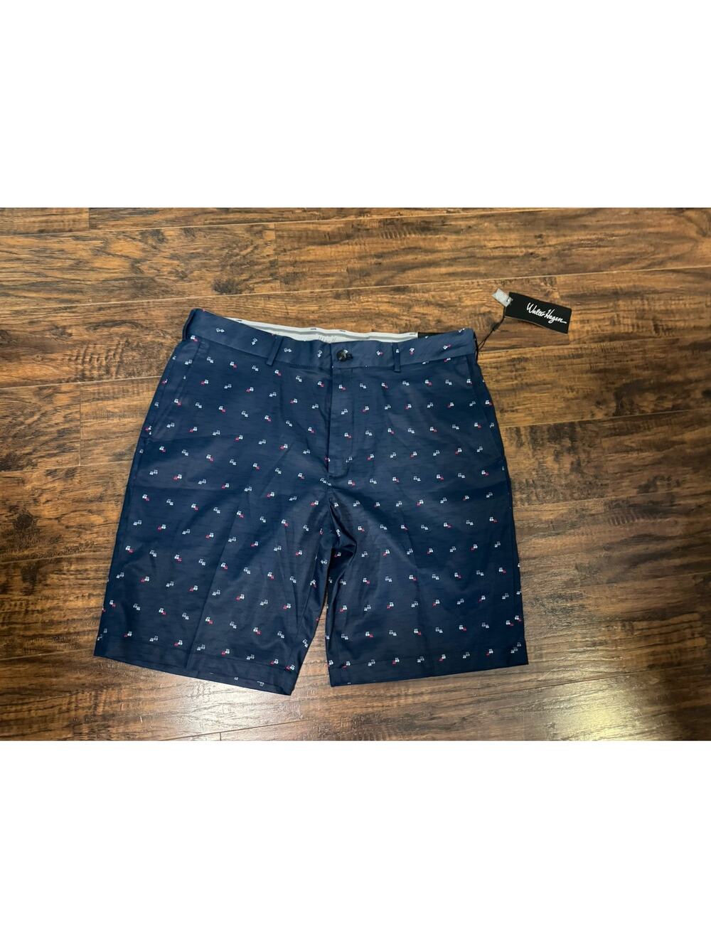 Walter Hagen Mens Perfect 11 10" Golf Shorts Mini Golf Cart Print sz 38